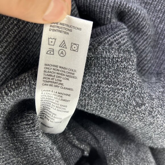 Robert Graham 1/4 Zip Long Sleeve Sweater Gray Men's Size Medium Knit - Picture 10 of 10